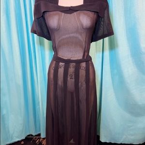 True Vintage 1940s Sheer Dress VOLUP